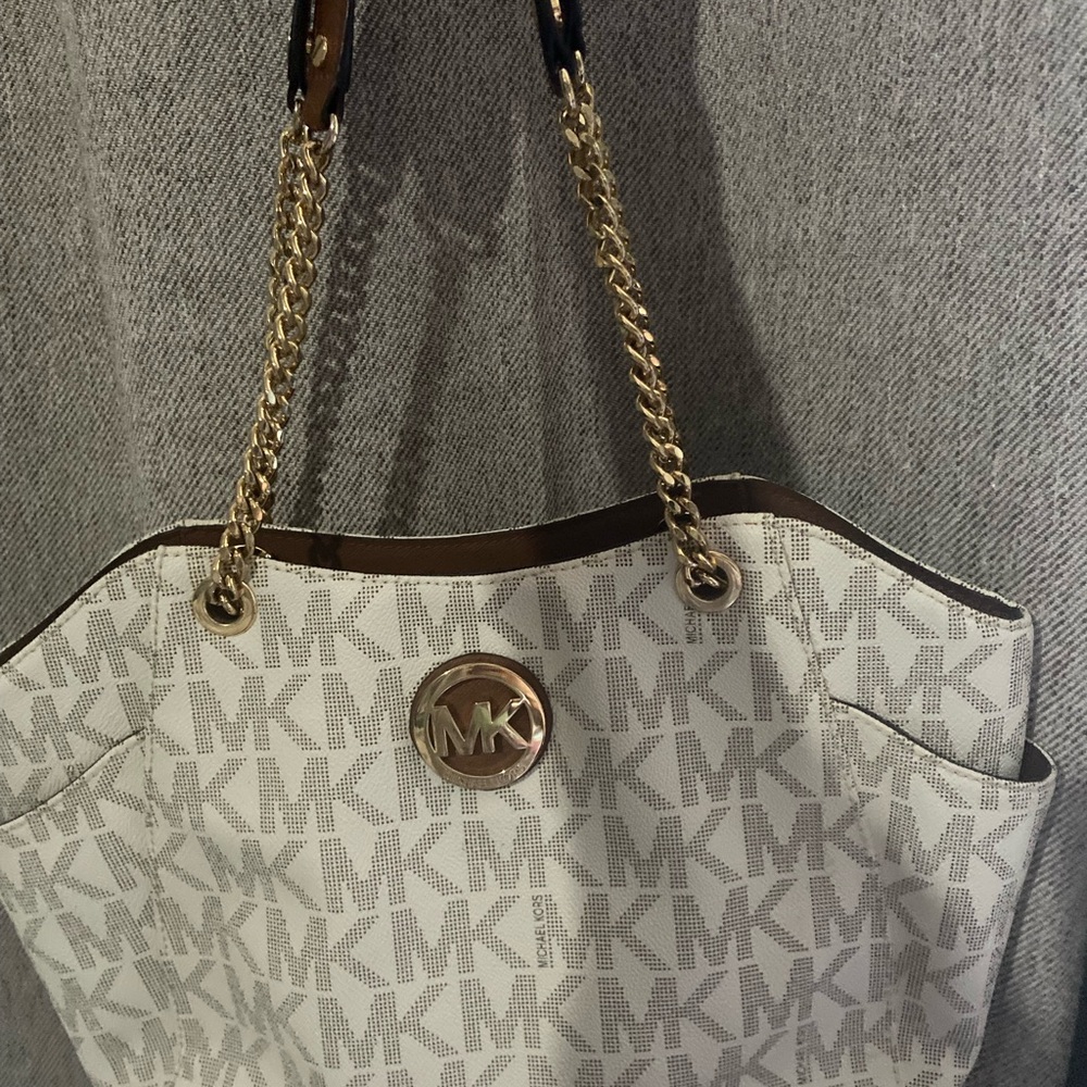 MICHAEL Michael Kors Jet Set Large Signature Logo Shoulder Bag